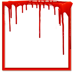 Blood Red Frame PNG Transparent Image | PNG Arts