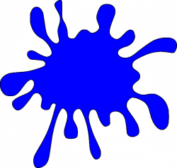 Blue Paint Blob Clipart