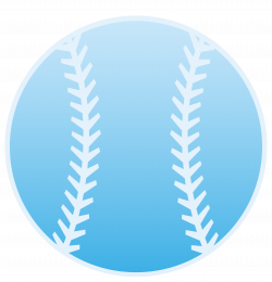 Blue Baseball Design - Free Clip Art