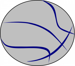 Grey Blue Basketball Clip Art at Clker.com - vector clip art online ...
