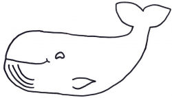 Blue Whale clipart black and white - Pencil and in color blue whale ...