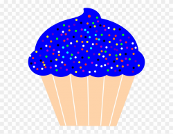 Clip Art Cupcake Blue - Png Download (#232977) - PinClipart