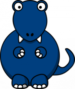 Blue Dino Clip Art at Clker.com - vector clip art online, royalty ...