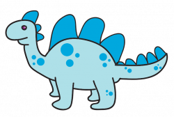Blue Dinosaur Clipart