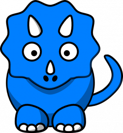 Baby Blue Dinosaur Clip Art at Clker.com - vector clip art online ...