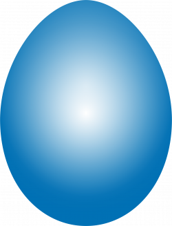 Clipart - Blue Easter Egg