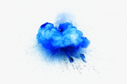 Creative Design Blue Smoke Explosion, Beautiful Blue, Gray Smoke ...