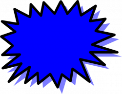 Blue Explosion Blank Pow Clip Art at Clker.com - vector clip art ...