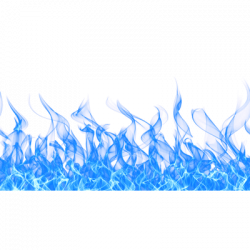 Blue Fire Footer Png Transparent