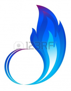 Abstract blue fire flames icon | Clipart Panda - Free Clipart Images