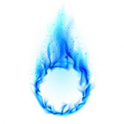 Blue Flame Border Stock Illustrations - Royalty Free - GoGraph