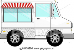 Vector Art - Food truck cartoon. Clipart Drawing gg65435296 - GoGraph