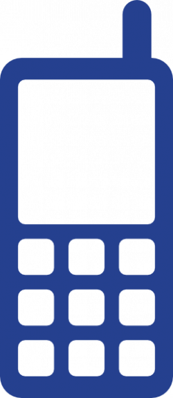 Blue Mobile Phone Clipart