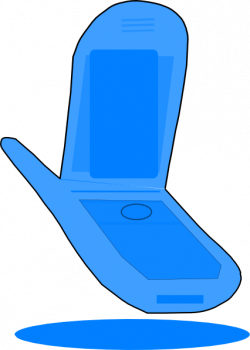 Blue Cell Phone Clip Art at Clker.com - vector clip art online ...