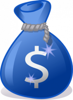 Money clipart blue - Pencil and in color money clipart blue