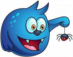Blue Halloween Monster PNG Clipart Image | Gallery Yopriceville ...