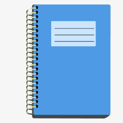 Vector Blue Notebook, Blue, Notebook, Book PNG and Vector for Free ...