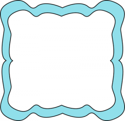 Light Blue Curvy Frame | Clip Art-Blank Labels | Pinterest | Curvy ...