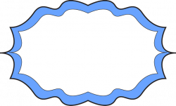 Fancy Blue Frame - Free Clip Art Frames