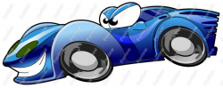 Race Car Character Clip Art - Royalty Free Clipart - Vector Cartoon ...