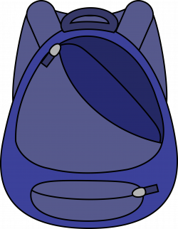Clipart - Blue School Bag