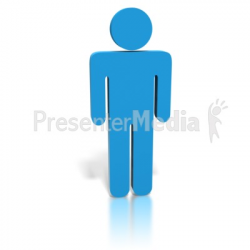 Blue Stick Figure Man - Signs and Symbols - Great Clipart for ...