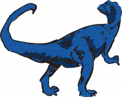 Blue T-rex Art Clip Art at Clker.com - vector clip art online ...