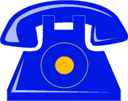 28+ Collection of Blue Telephone Clipart | High quality, free ...