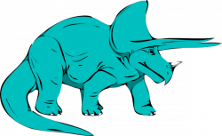 Triceratops Clip Art at Clker.com - vector clip art online, royalty ...