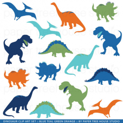 Dinosaur Clip Art. TRex Clipart. Stegosaurus Clipart. Triceratops ...