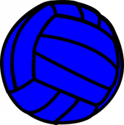 Blue Volleyball Clip Art at Clker.com - vector clip art online ...