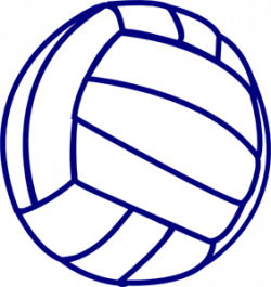 Volleyball Blue Outline PNG, SVG Clip art for Web - Download ...