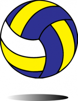 Volleyball Clipart Blue And Yellow Free | Provincial Archives of ...