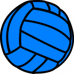 Blue Volleyball Clip Art at Clker.com - vector clip art online ...