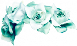 blue turqoise flower crown flowercrown rose roses natur...