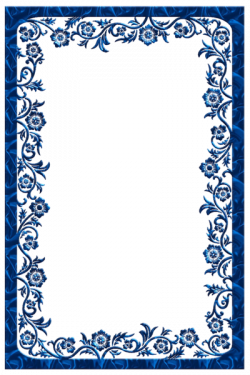 blue frame png | Large Blue Transparent Frame | Frames | Pinterest ...