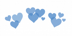 blue hearts corazones heart corazon emoji whatsapp love...