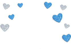 Blue hearts png