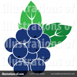 Blueberries Clipart #218387 - Illustration by Pams Clipart