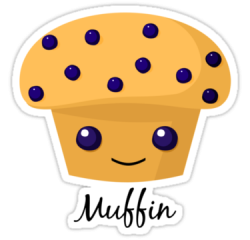 adorable cartoon muffin | Cartoon Blueberry Muffins Happy ...