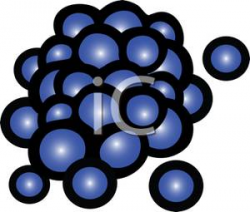 Pile of Blueberries - Royalty Free Clipart Picture