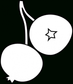 Blueberry Clipart Black And White - Letters