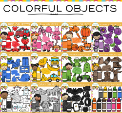 Objects in Color Clip Art Bundle , Images & Illustrations | Whimsy Clips