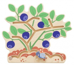 Blueberry Bush Interactive Wooden Play Wall Decoration by HABA, 149839
