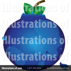 Blueberry Clipart #1079197 - Illustration by Pams Clipart