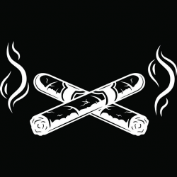 Cigars Crossed #2 Smoking Tobacco Smoke Blunt Bar Smoker Logo.SVG ...