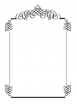 Free vintage clip art images: Calligraphic frames and borders