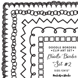 Doodle Clipart Border Clip Art Downloadable Images Frame