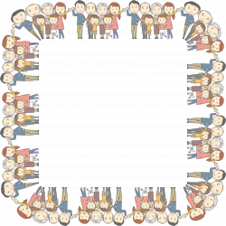 Clipart - MultiGenerational Family Square Frame