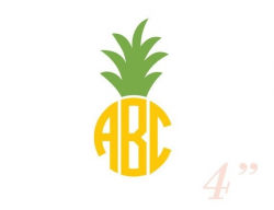 Top Of Pineapple Clipart - Letter Master